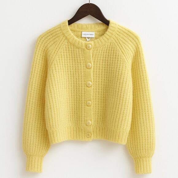 Willow And Wind Pale Yellow Button Front Cardigan Sweater M - Picture 1 of 5